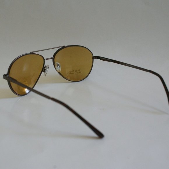 NWT True Vintage 90's Classic silver mirror aviator sunglasses w/ spring hinges - Picture 6 of 7
